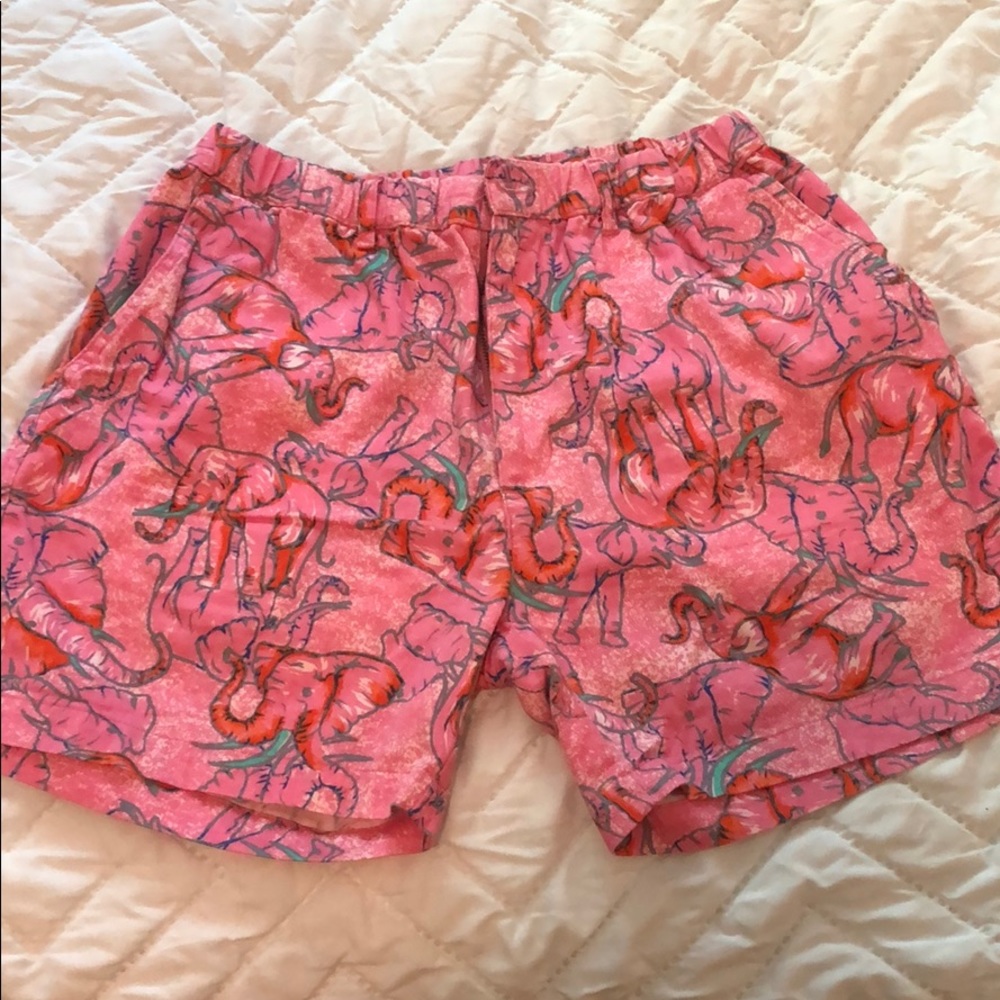 Elephant Print pink Chubbies shorts